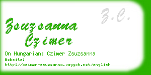 zsuzsanna czimer business card